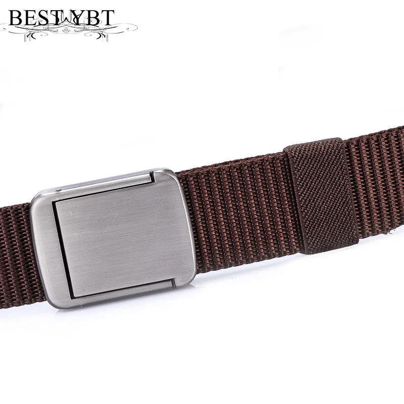 

Best YBT Unisex Belt Canvas Alloy smooth buckle Belt Casual Women and Men outdoor tactical Hot Selling Unisex Belt