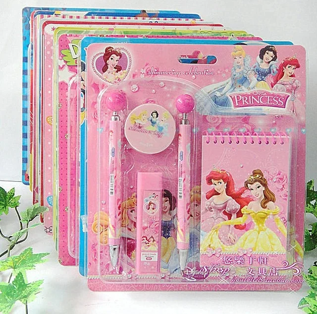 

free shipping stationary set for kids school supply pencil ,eraser,ballpoint-pen,etc small gift for kids prize