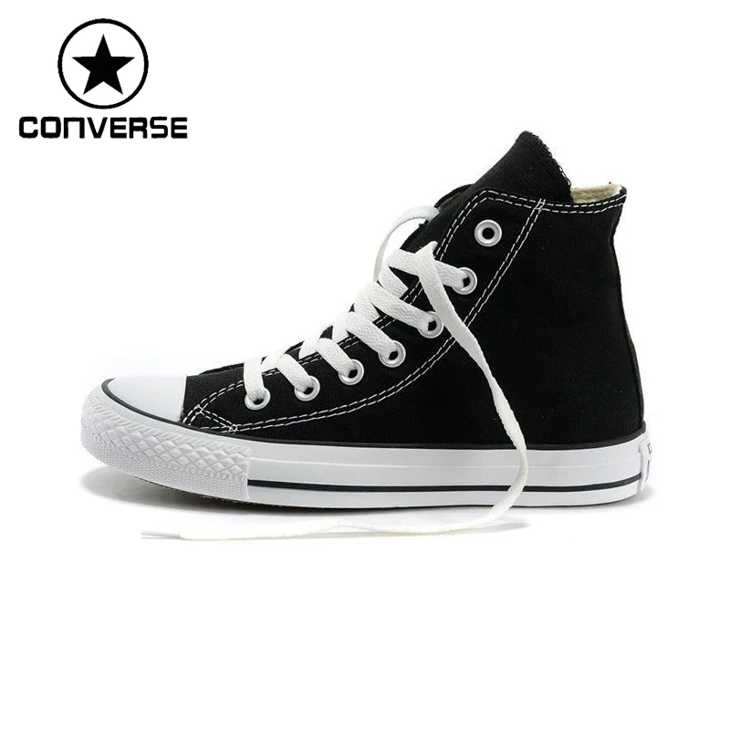 Новинка Оригинальные Классические парусиновые туфли Converse с высоким берцем обувь