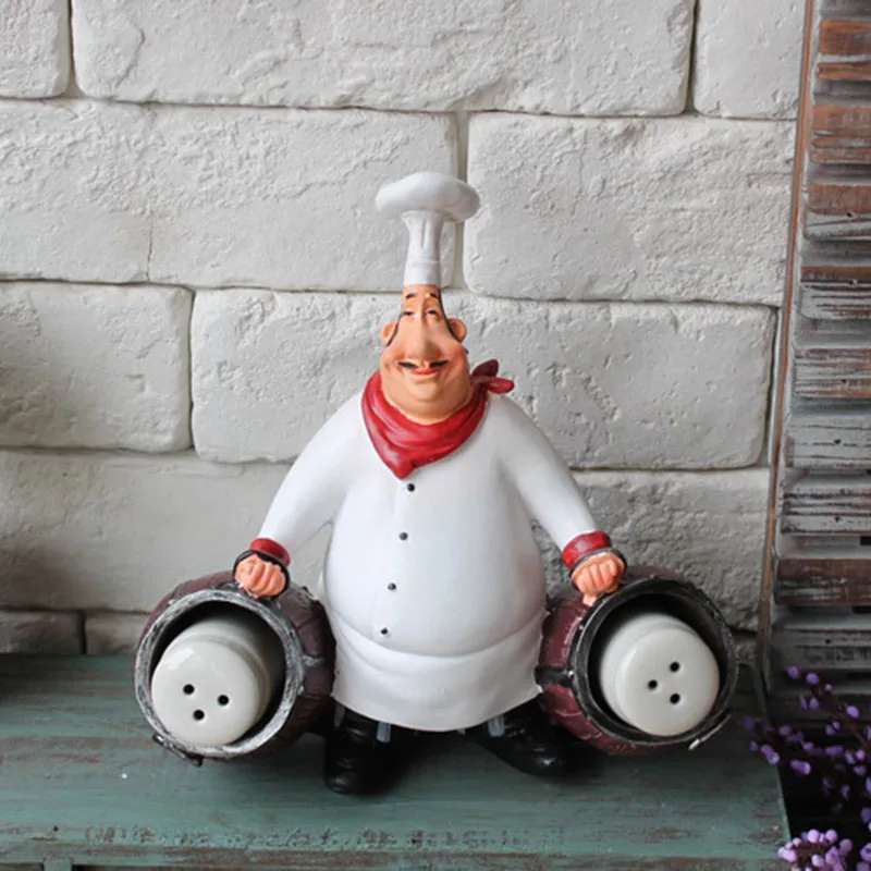 Искусственные фигурки шеф-повара для кухни украшение из смолы винтажный Декор