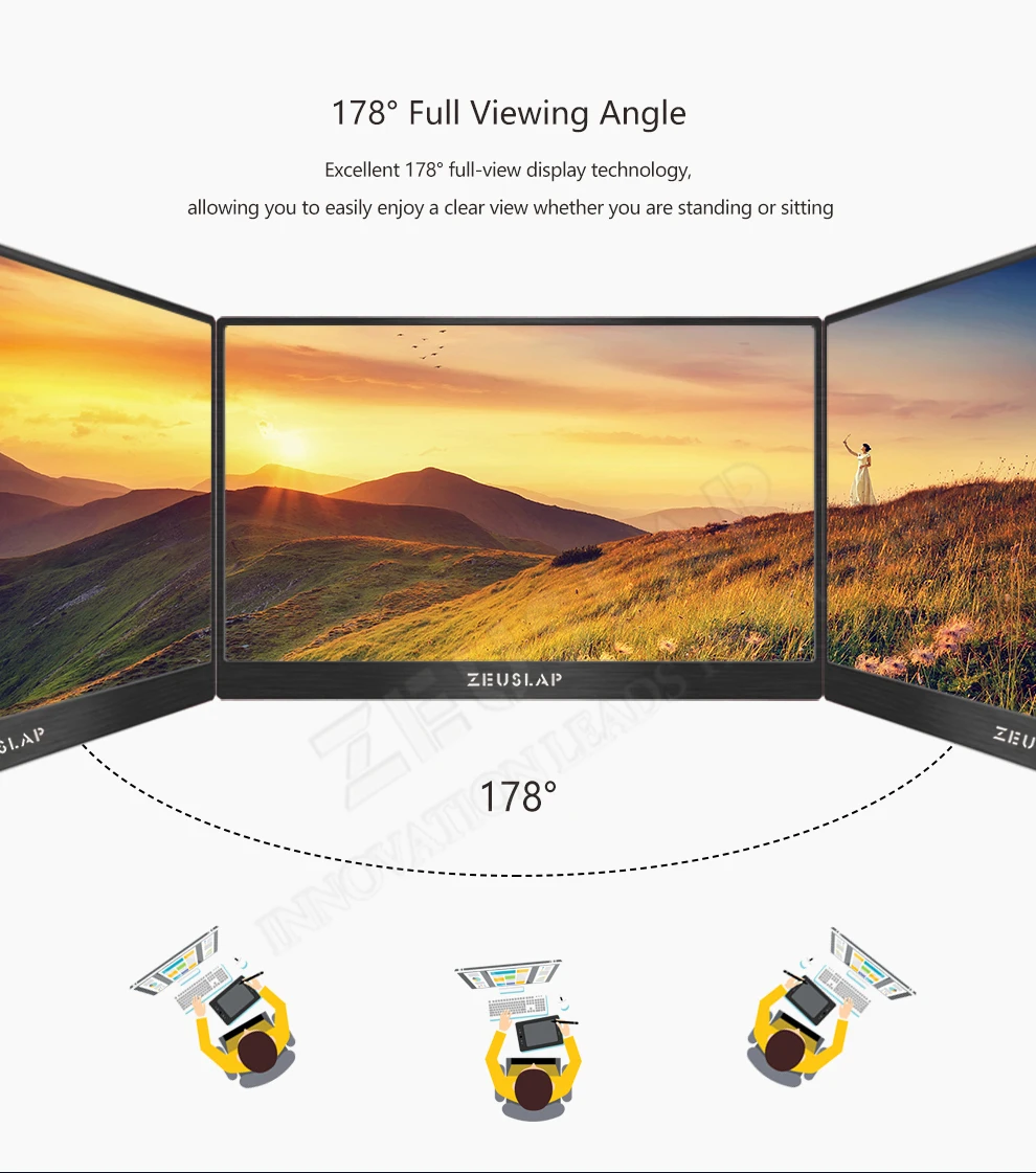15,6 дюймов HDMI HD 1080P HDR type-C портативный монитор ips экран Автомобильный дисплей для PS4 xbox PC компьютер/динамик/мобильный телефон
