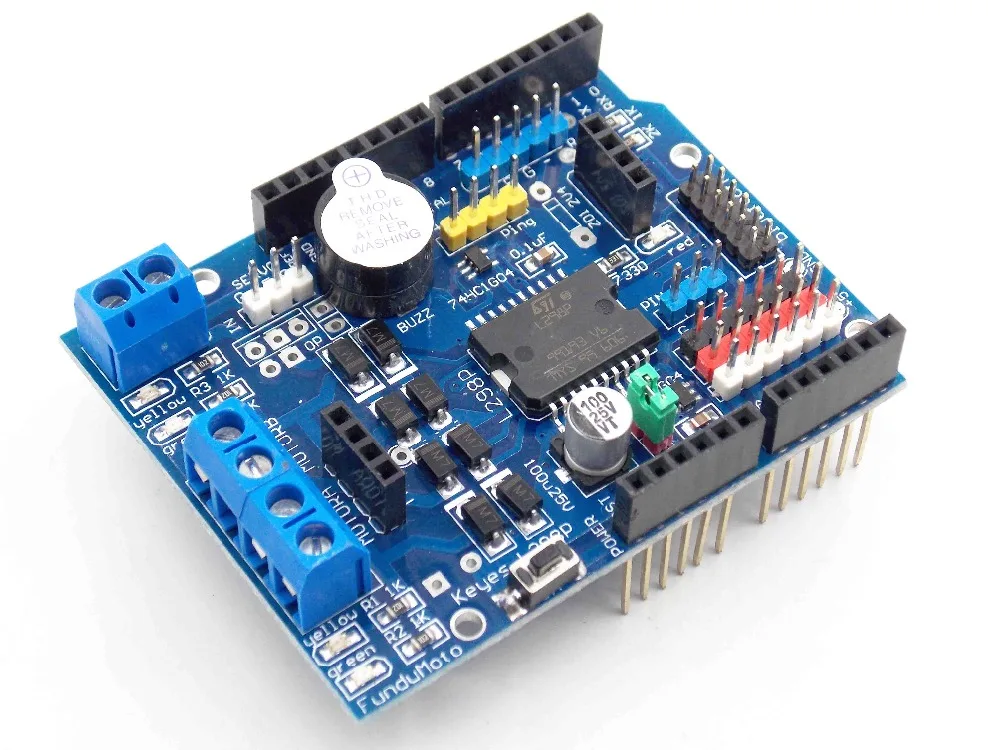 L298P контроллер скорости ШИМ двойной Мощный драйвер h моста интерфейс Bluetooth модуль