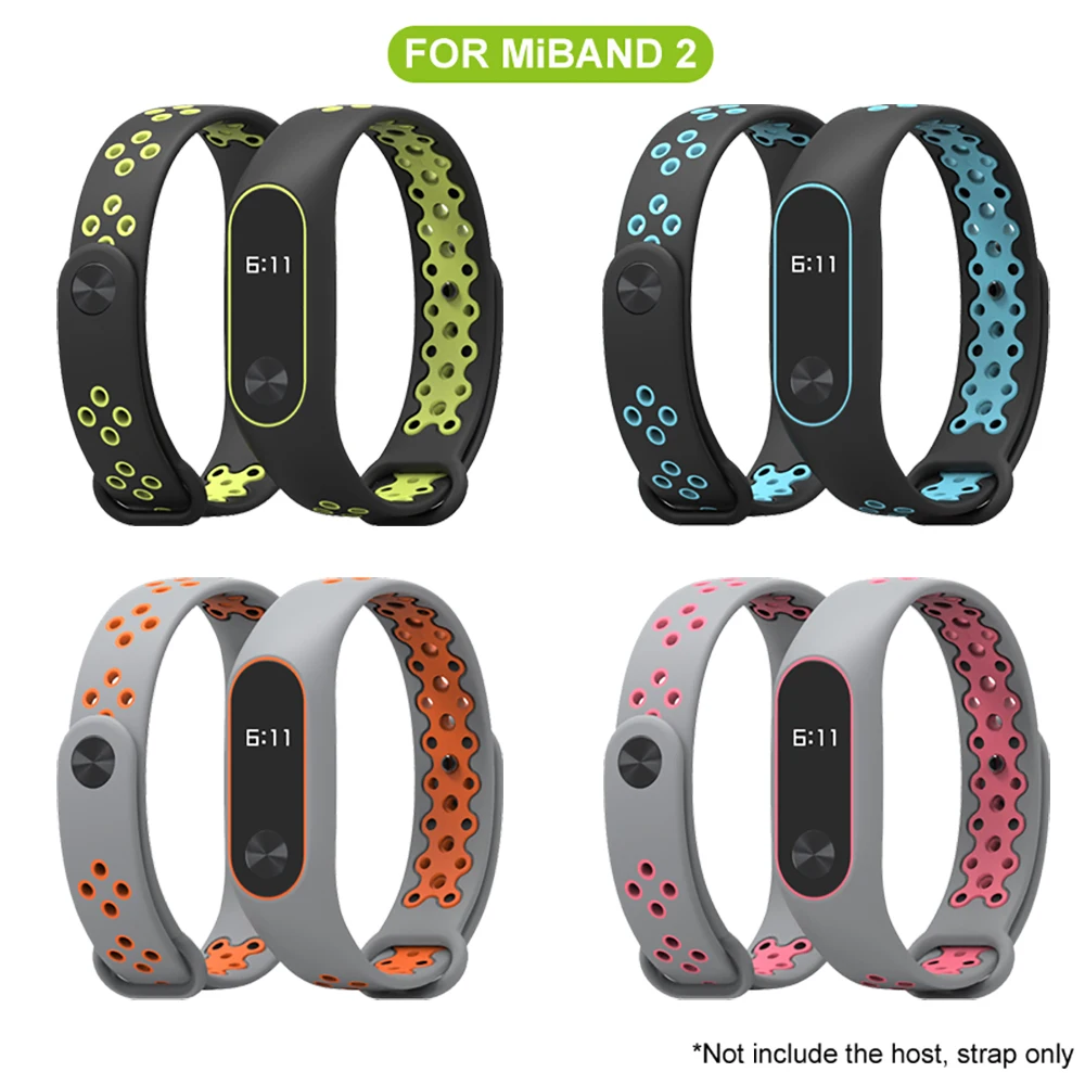 Браслет Mijobs для Mi Band 2 спортивный браслет mi band xiaomi Цветной силиконовый ремешок