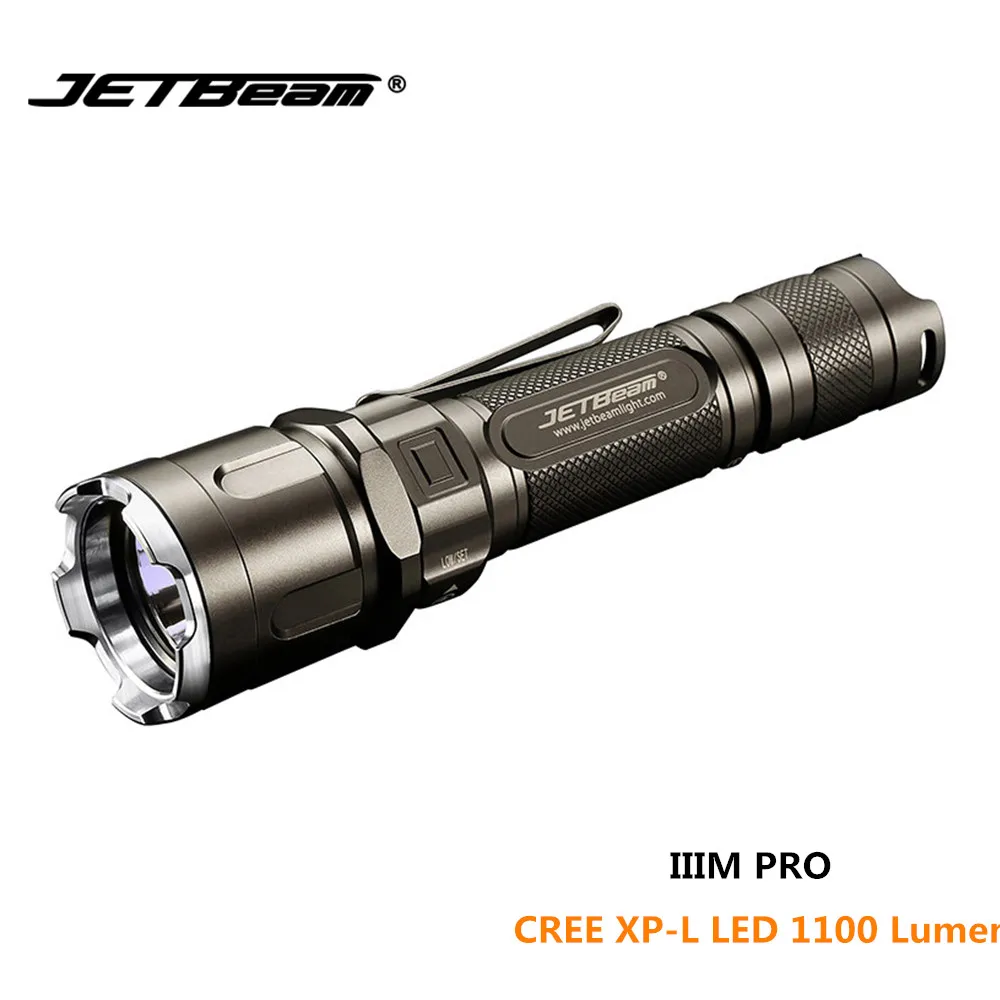 Тактический фонарь JETBEAM IIIM PRO CREE XP L светодиодный 1100 люменов дальность луча 320
