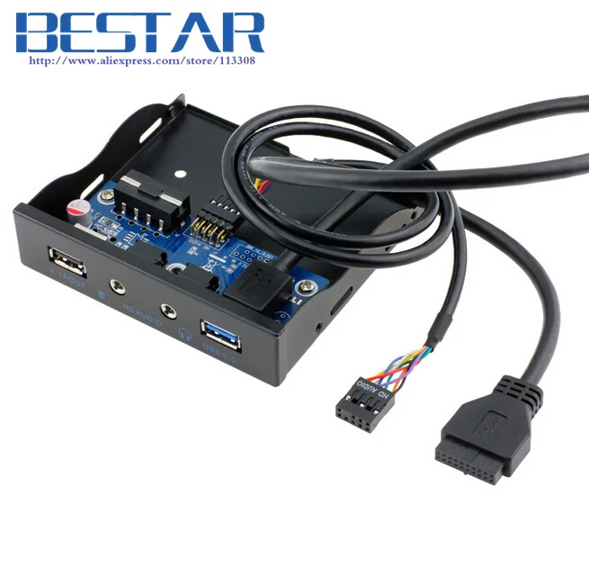 3 5 &quotFloppy Bay DIY 20 pin USB 0 концентратор HD аудио мм разъем Mic + 2.1A интерфейс быстрой