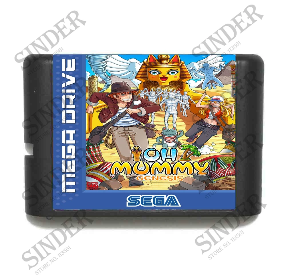 О Мумия 16 бит MD карточная игра для Sega игры Mega Drive Genesis|16 bit|md game16 bit md |
