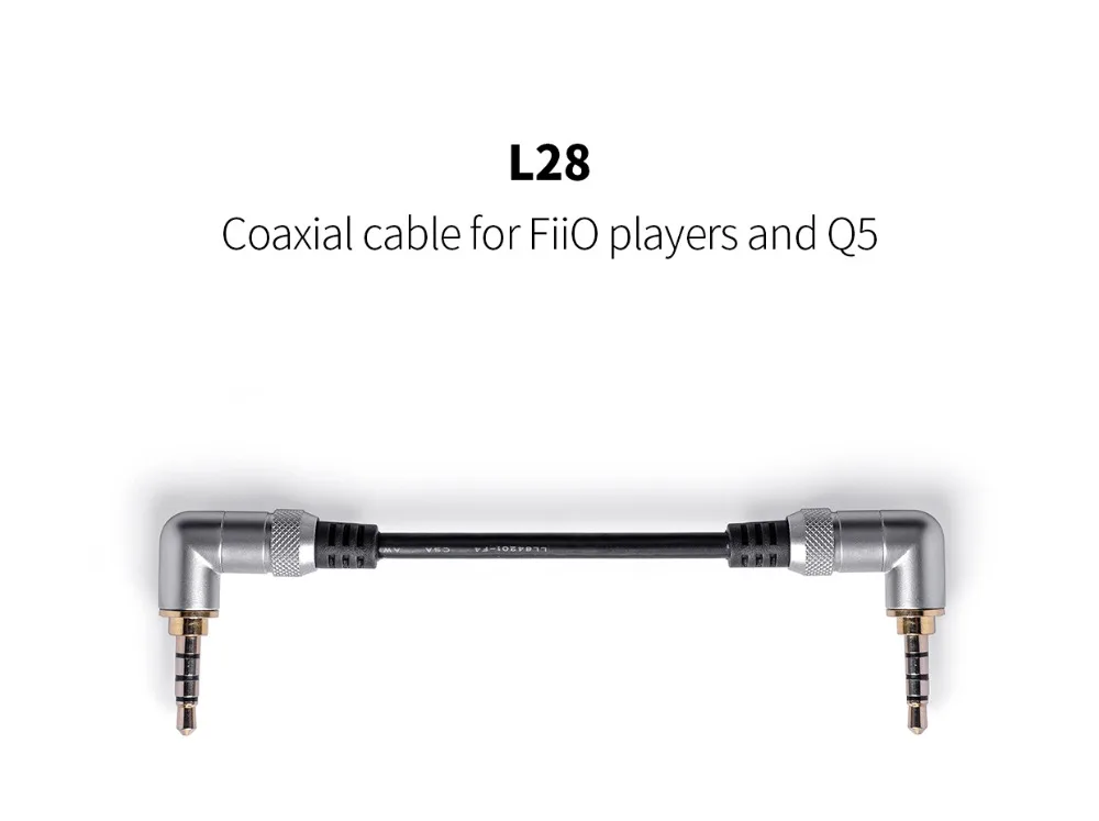 FIIO L28 декодированный кабель для fiio Q5 усилитель и FIIO плеер специальная Коаксиальная линия передачи данных подходит для X3 II MARK III X5 III X5S X7