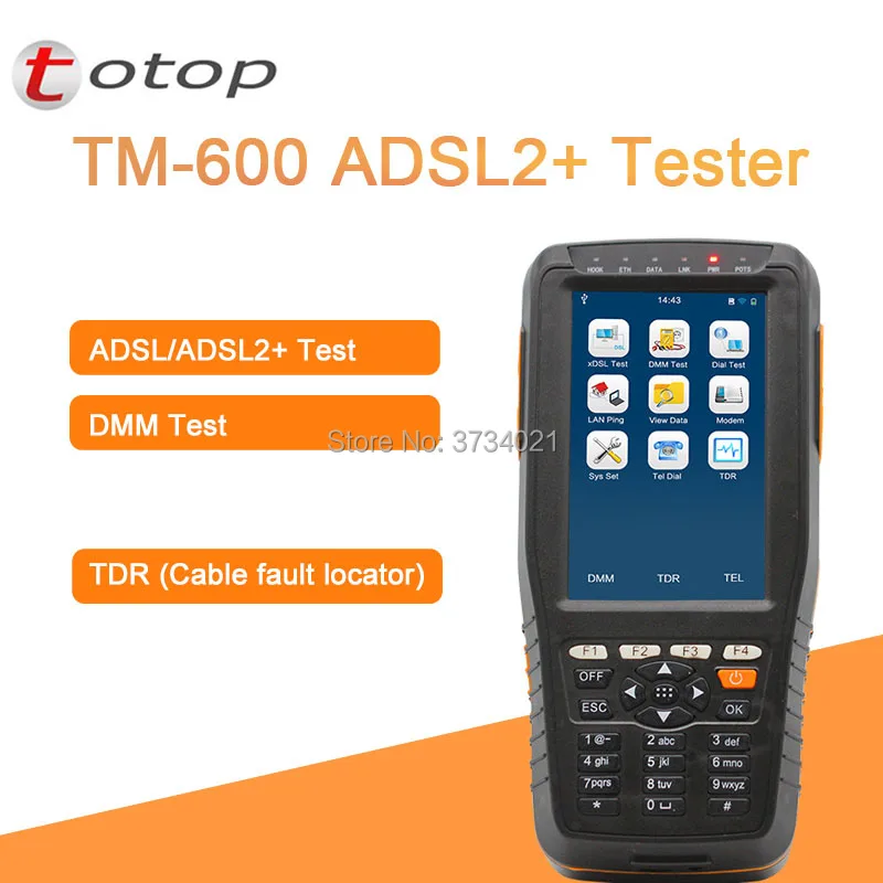 TM 600 ADSL/ADSL2 + Тесты er цифровой мультиметр TDR кабель определения повреждения прибор
