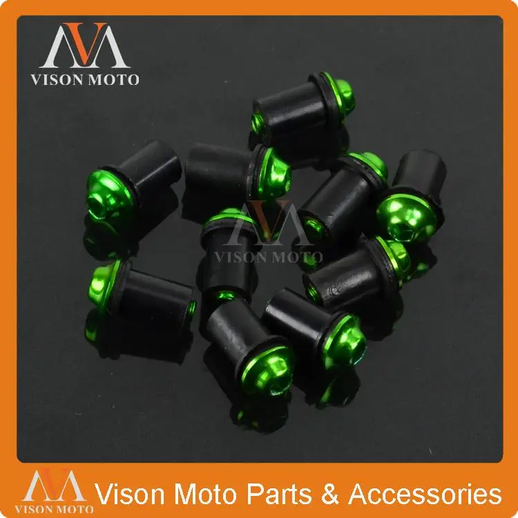 Винты для ветрового стекла болты мотоциклов 5 мм 10X Kawasaki Z750 Z800 Z1000 ZX6R ZX10R NINJA250 NINJA300
