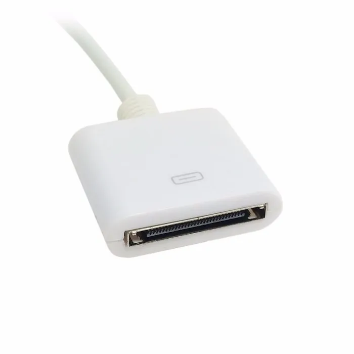 Черно-белый кабель для зарядки и передачи данных iPhone iPad 30-контактный разъем USB 2 0 15