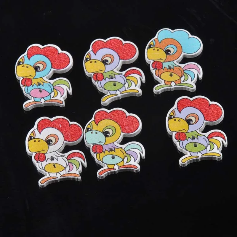 

Декоративные поделки для украшения дома, скрапбукинг, 50 шт., 2 отверстия, смешанные цвета 23x30 мм MT1570