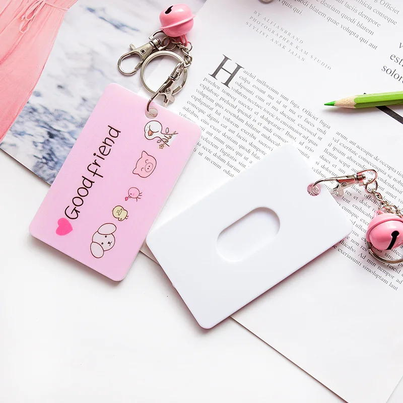 Coloffice милый мультяшный поросенок держатель для карт с животными розовая серия