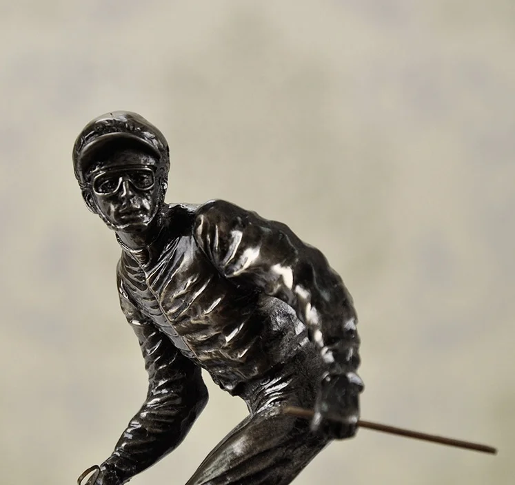 Статуя лошади гонщика ручной работы из смолы и меди|gifts and crafts|gift giftsresin sculpture |