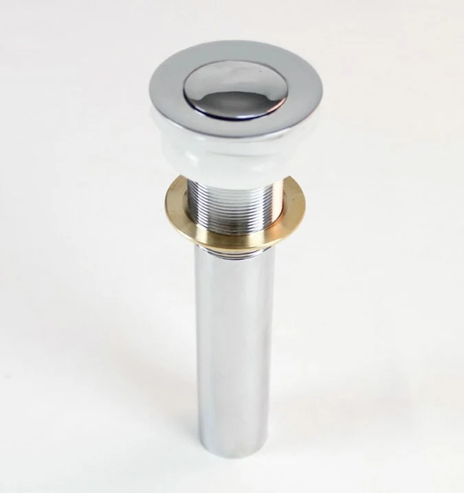 Полированная хромированная латунь маленькая круглая крышка выдвижная раковина