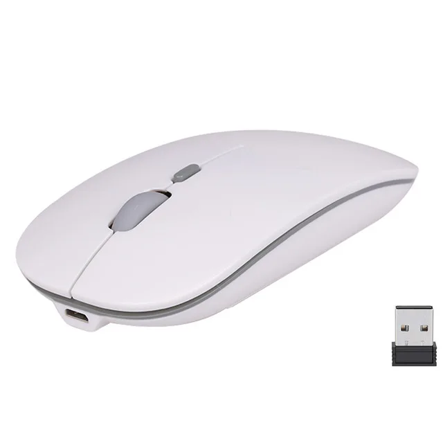 Rovtop Беспроводная игровая мышь 2,4 ГГц USB ультра-тонкая Бесшумная зарядка фотоэлектрическая портативная мышь для ноутбука