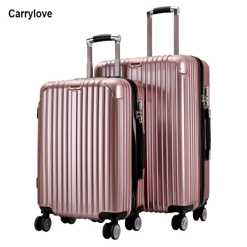 

CARRYLOVE 20 "24" дюймов ABS Дешевые чемодан на колесиках для путешествий Чехол костюм чехол Спиннер унисекс сумка для багажа