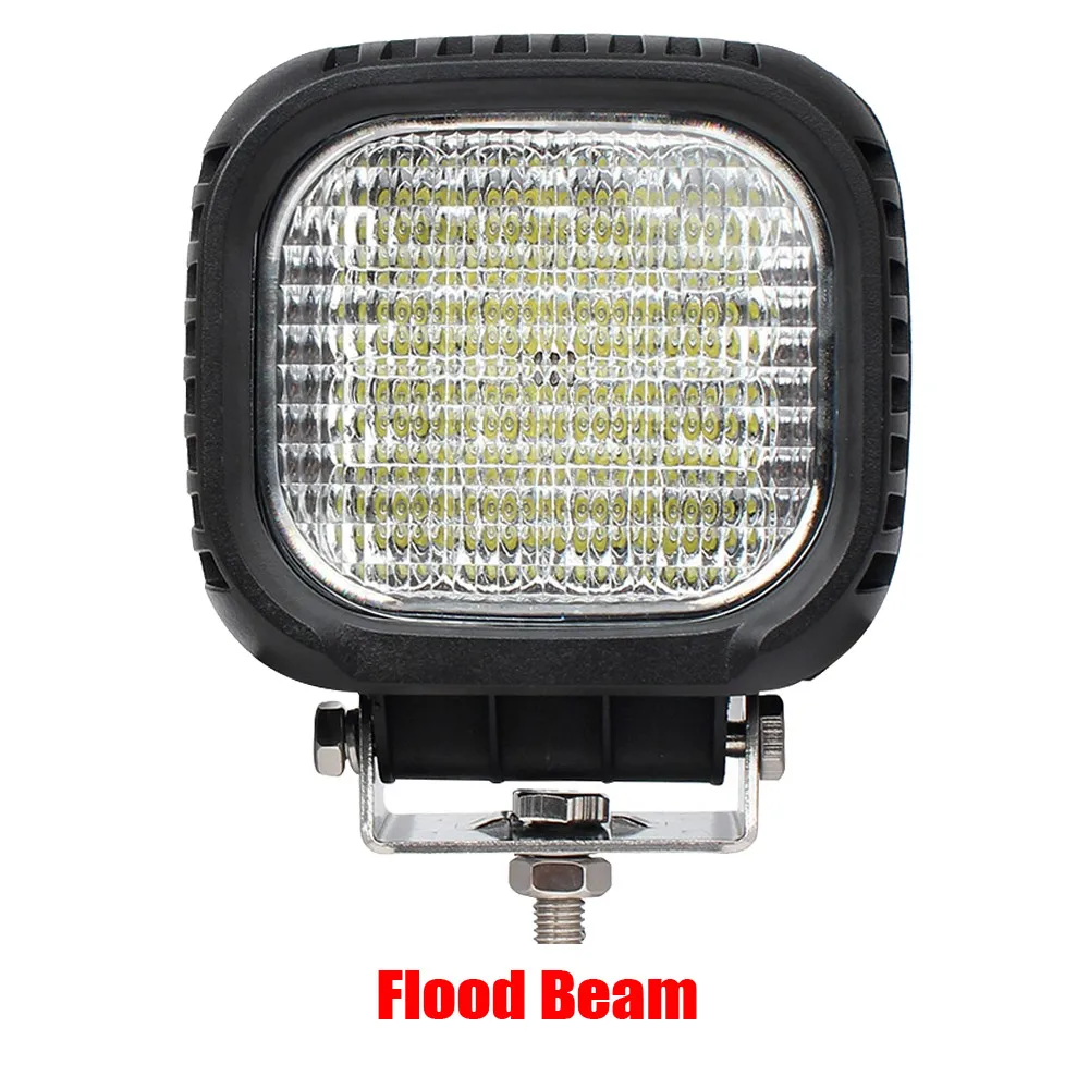 Flood Beam 48 Вт " высокомощный светодиодный рабочий светильник, противотуманная фара, внедорожный UTE SUV лодка 12 в 24 В Светодиодный точечный светильник s Rouner 16 Светодиодный s трактор светильник s x1 - Цвет: Flood Beam