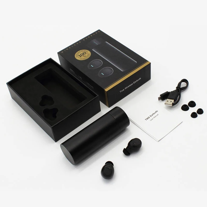 TWS ES62 Bluetooth earphones Waterproof IPX6 wireless earphone Bluetooth5.0 3D stereo with microphone | Электроника