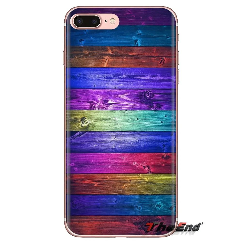 Силиконовый чехол для телефона чехлы на пастельная Радуга Дерево Обои Для LG G3 G4