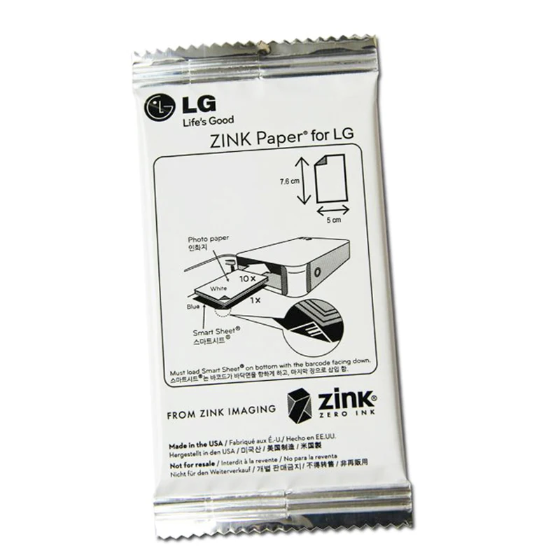 LG карман Фотобумага zink 90 Простыни для pd231 pd239 PD241 pd251 Po принтера | Электроника