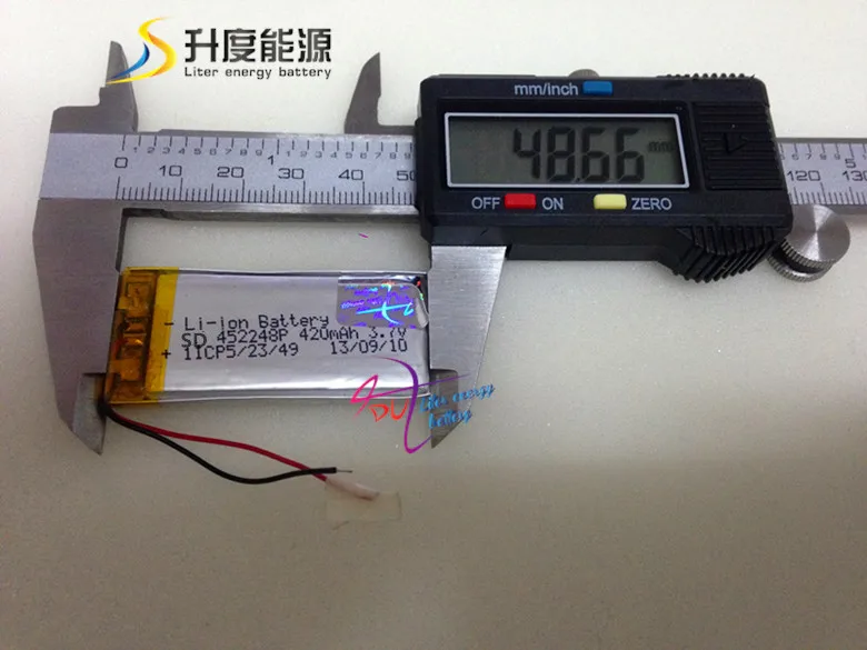 SD452248 452248 420mAh 3 7 v lipo аккумуляторная батарея|battery 3.7v 420mah|rechargeable battery 3.7vbattery |