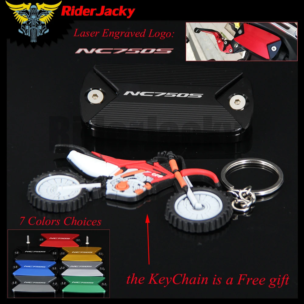 

RiderJacky бачок тормозной жидкости для переднего колеса Крышка Кепки с логотипом для Honda NC750S NC 750S 2014-2016 (лет) 2015