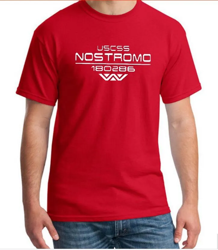 USCSS Nostromo Футболка с принтом хлопковая Прометей чужой Weyland Yutani Мужская футболка