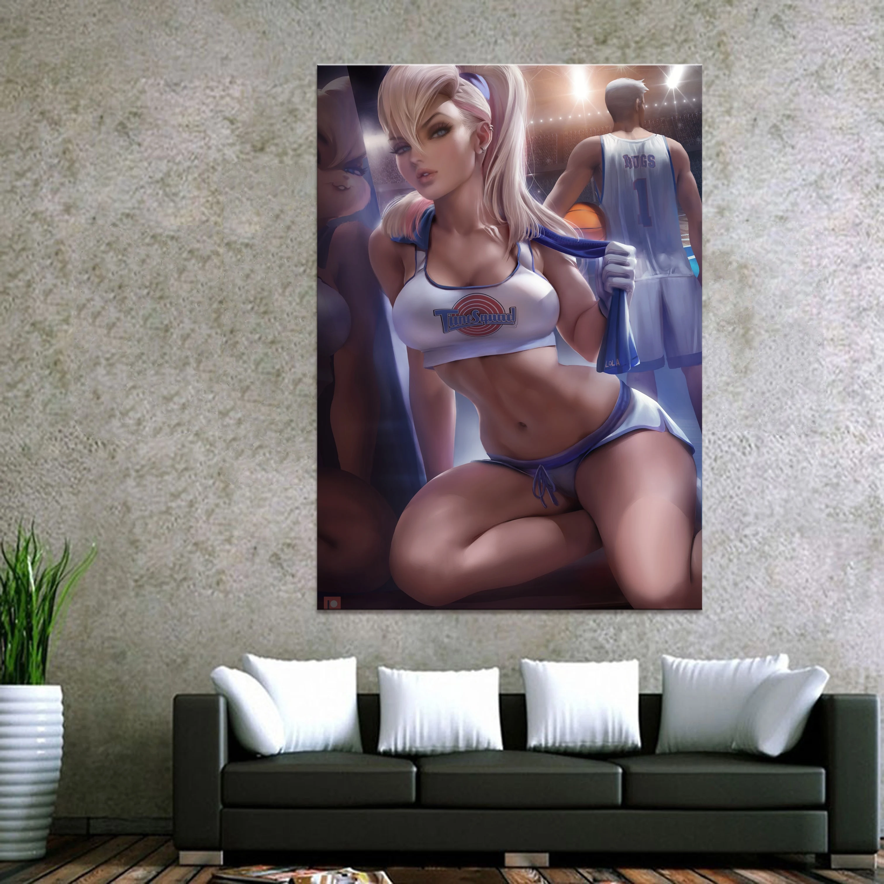 Домашний декор холст Lola Bunny анимация 1 шт. аниме сексуальная девушка