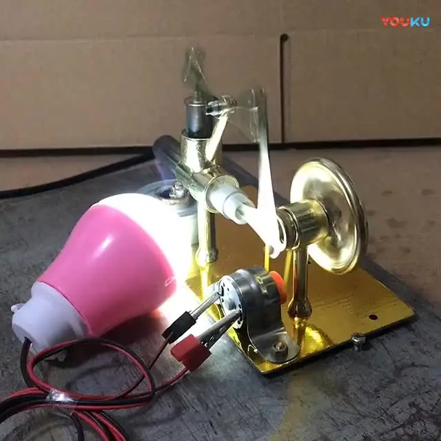 Мощность поколения освещение один цилиндр Двигатель Стирлинга Миниатюрная