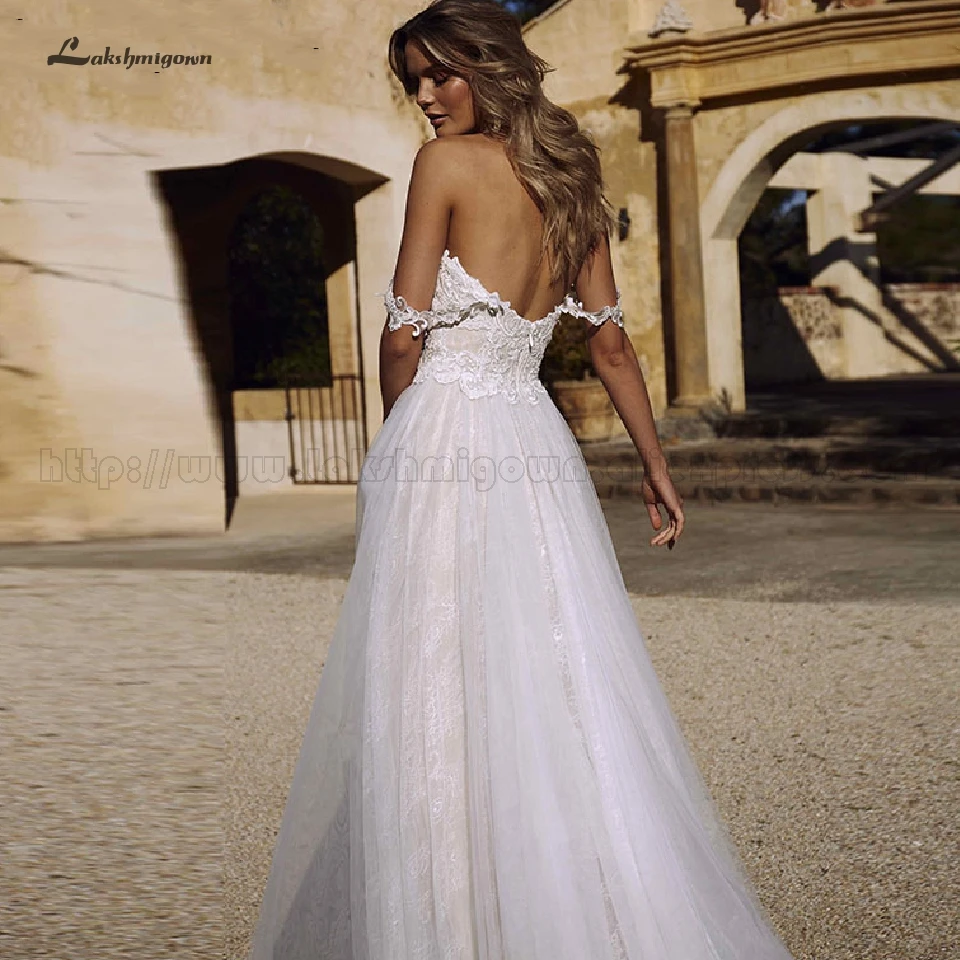Lakshmigown простое белое свадебное платье в стиле бохо 2019 Robe de Mariee Свадебные платья