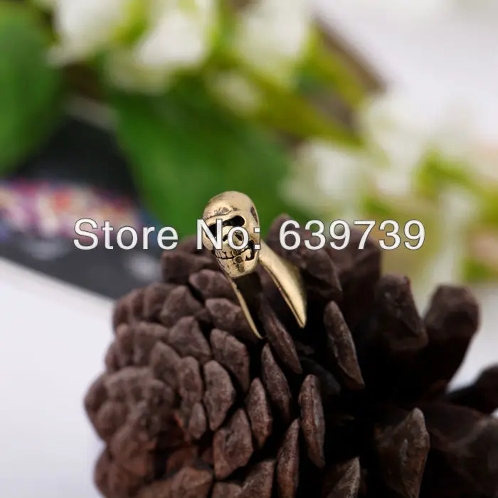 Оптовая цена США рок ретро античный серебряный цвет Череп серьги | Украшения и