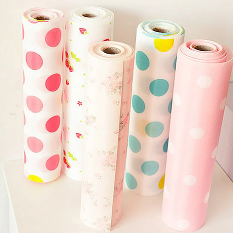 1 рулон водостойкой антимасляной бумаги для ящика много стилей с цветочным