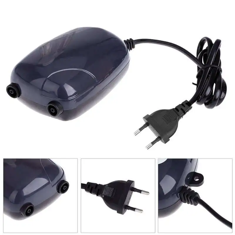 Штепсельная Вилка европейского стандарта воздушный насос для аквариума мини