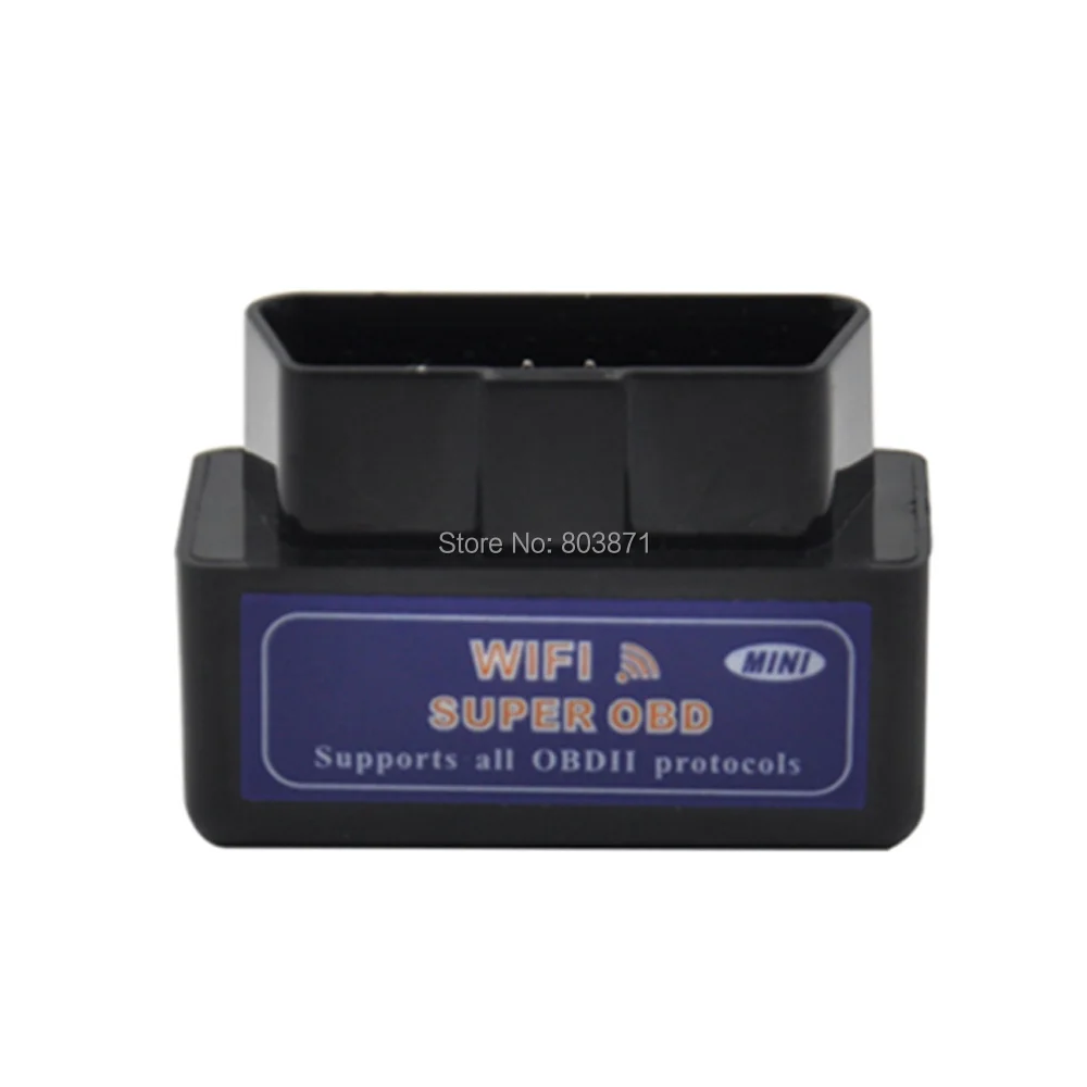 Синий Мини WiFi ELM327 OBD2 автомобильный автоматический диагностический инструмент для сканирования Mini ELM 327 Wifi для iPhone для iPad для iPod/Android