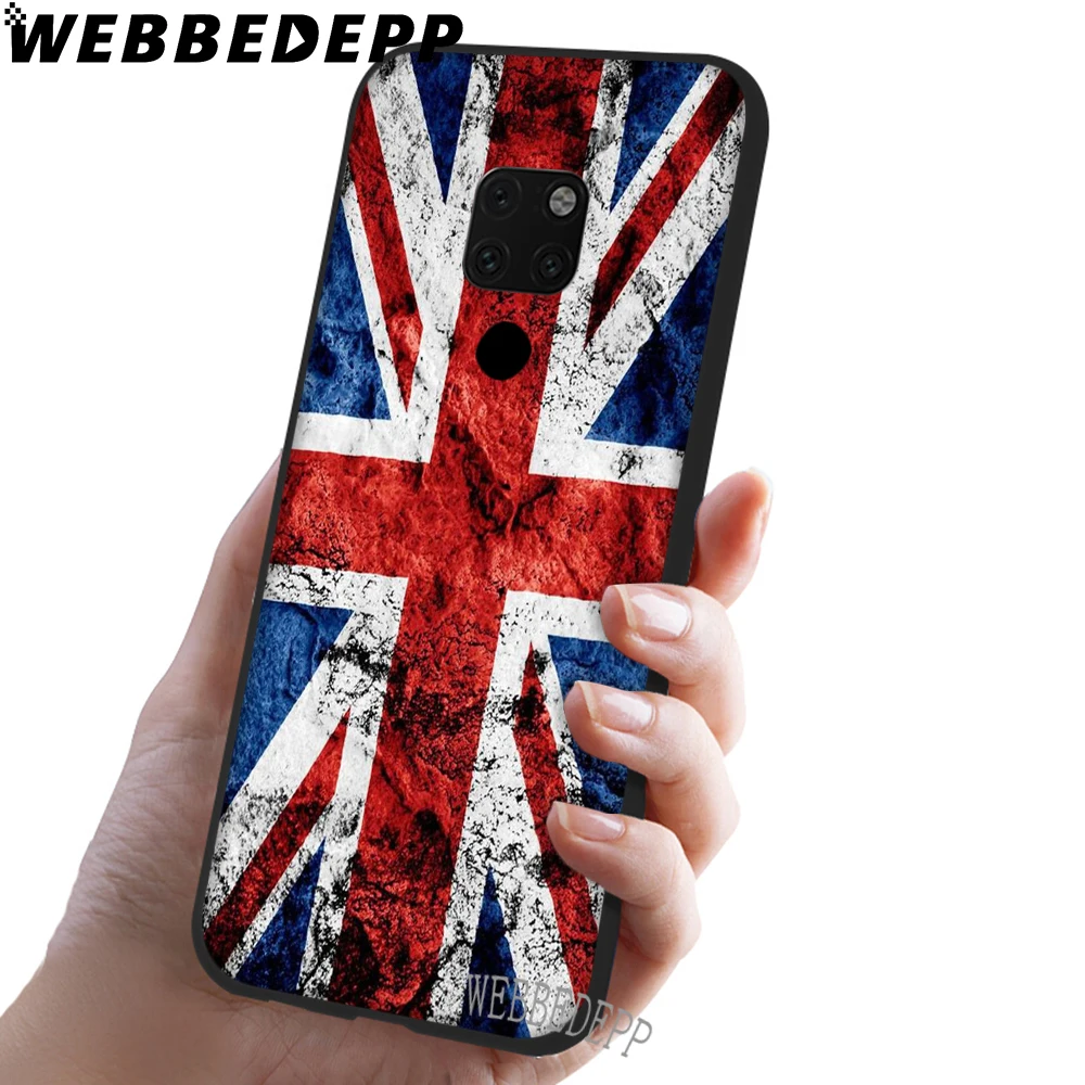 WEBBEDEPP мягкий чехол для Huawei Honor 6 7A Pro 7C 8C 7X 8X 8 9 10 lite Note10 с флагом России США