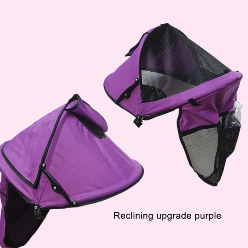 Purple B Аксессуары для детских колясок, автомобильное кресло, коляска, кепка, Солнцезащитный капюшон, детская коляска, солнцезащитный козырек, коляска, солнцезащитный козырек, навес, чехол для детских колясок - Цвет: Purple B