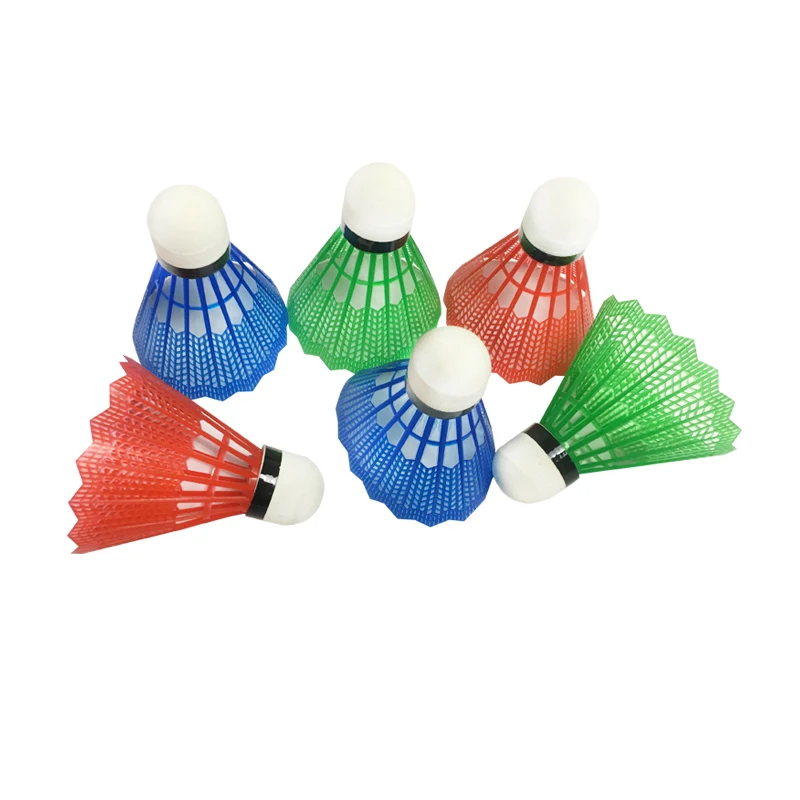 12 штук упак. красочные дешевые бадминтон вспененный пластиковый волан Спорт на