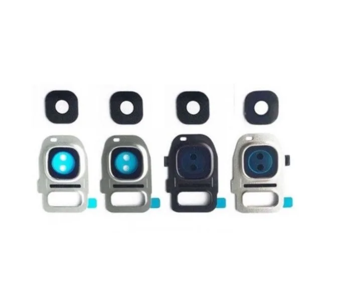 Back Rear Camera Holder Frame with 100% GLASS Lens Cover Sticker For Samsung Galaxy S7 edge G930 G935 | Мобильные телефоны и