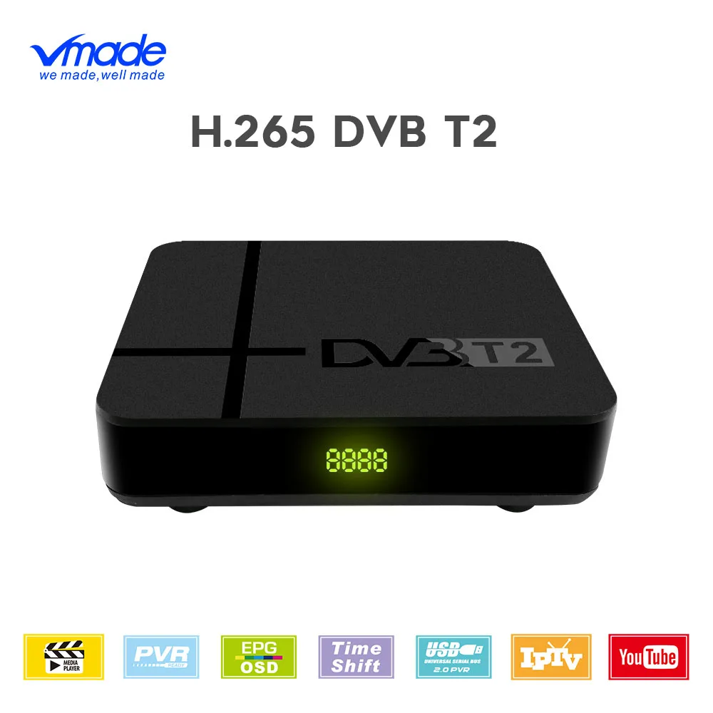 DVB-T2 ТВ-тюнер эфирный ресивер Full HD 1080P декодер тв-тюнер Поддержка есть сеть H.265 Dolby YOUTUBE IP tv телеприставка
