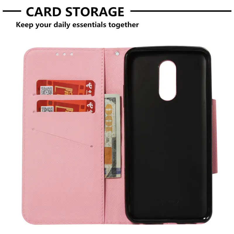 Large Size Magnet Button Phone Case For LG Stylo 4 2018 PU Leather Covers Stylo4 (2018) 16GB 32GB Full Housing TPU Cases |