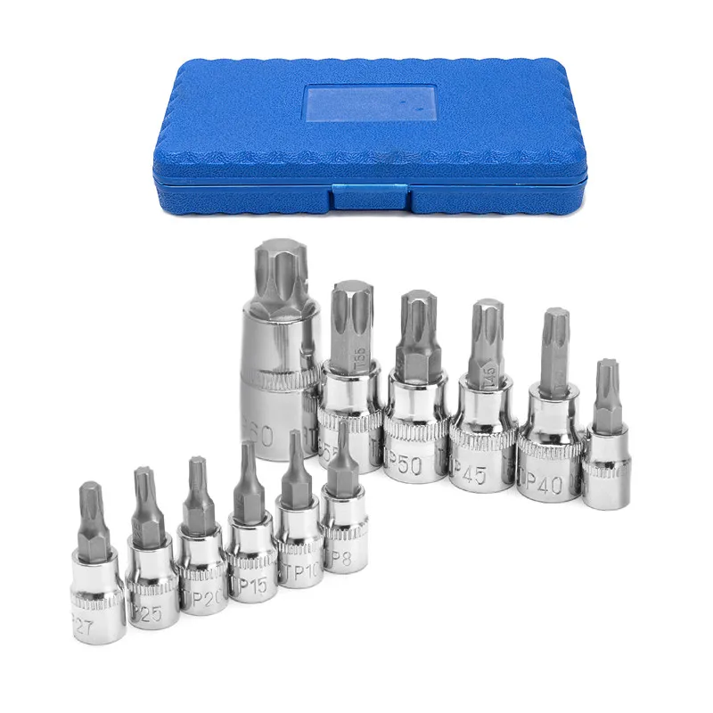 12 шт. Torx биты сокетов набор 1/4 &quot3/8&quot 1/2 &quotКвадратный привод ударная отвертка бит