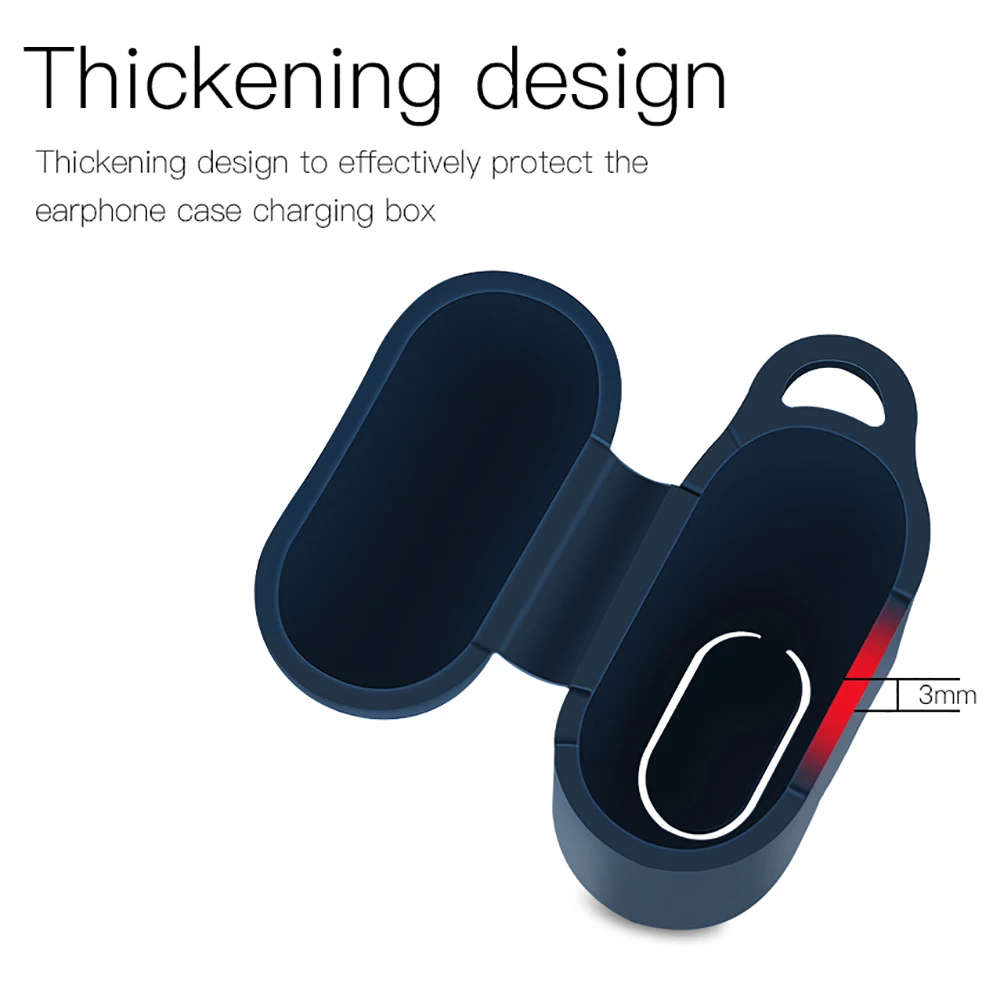 Мягкий силиконовый чехол для Apple гарнитура Airpods защитный противоударный