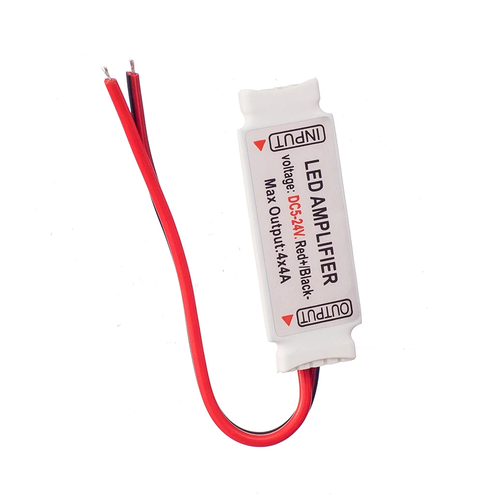 

5 pin RGBW Amplifier 10 pcs DC12/24V RGBW Controller 4 Chinnel for 5050 RGB Warm White RGBWW LED Strip