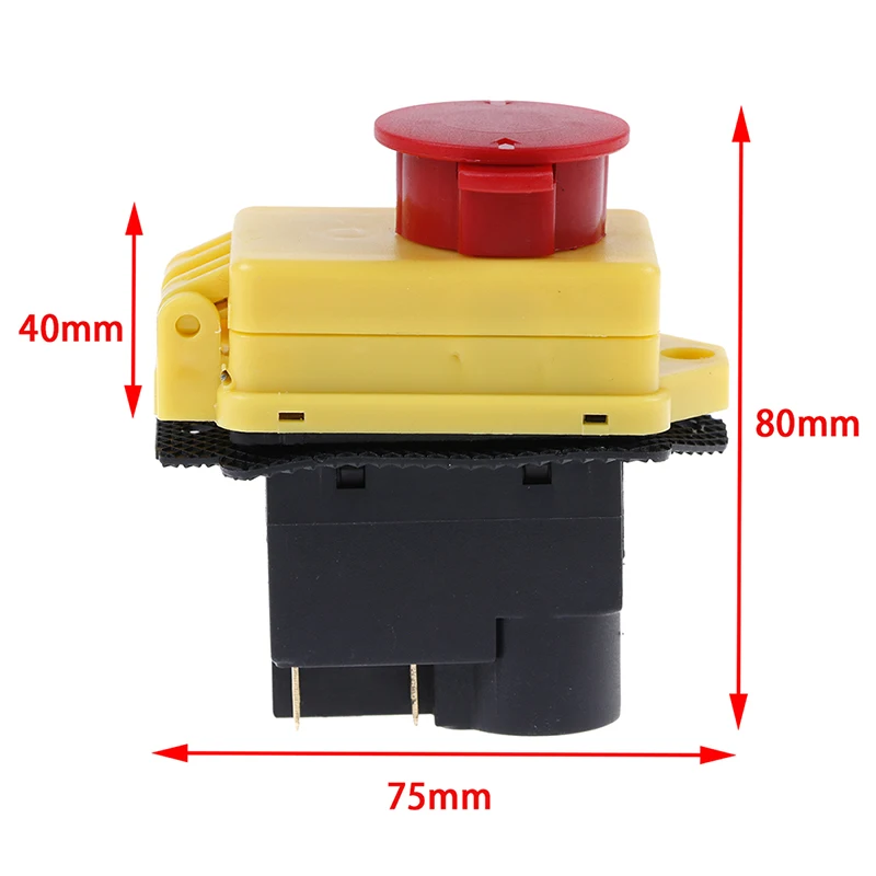 1 шт. 250 В 16А IP54 переключатель пусковой остановки без выключателя с аварийной остановкой