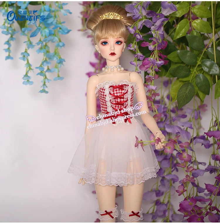 BJD SD Кукла Одежда 1/3 без бретелек платье тонкий шифон стиль для Minifee или MSD тела YF3-49 куклы аксессуары