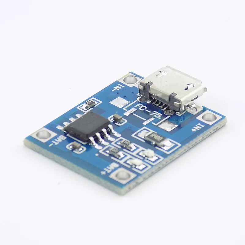 Зарядная плата TP4056 для модуля Arduino с Micro USB 5 В 1 А 18650 шт.|Регуляторы