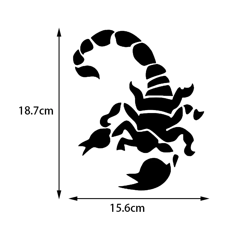 Милые наклейки триллер Scorpion виниловые для автомобиля 15 2 см * 18 7 Мультяшные на