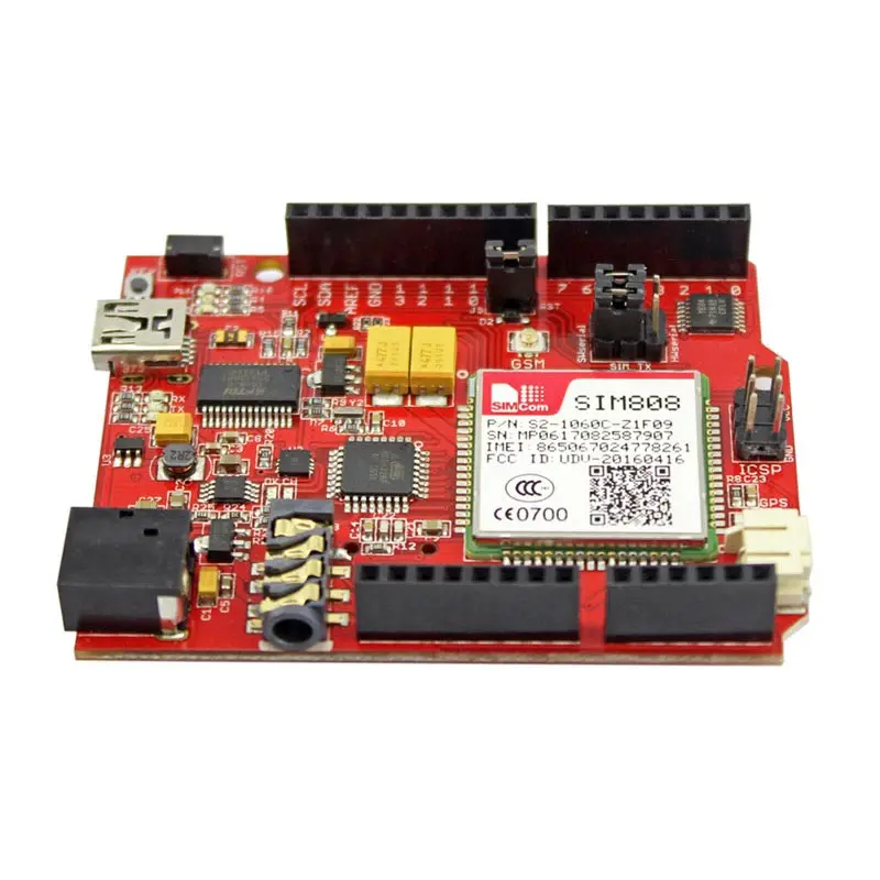 Elecrow simduдля Arduino UNO и SIM808 модуль 2 в 1 DIY проекты GPRS/GSM макетная плата специально интерфейс батареи