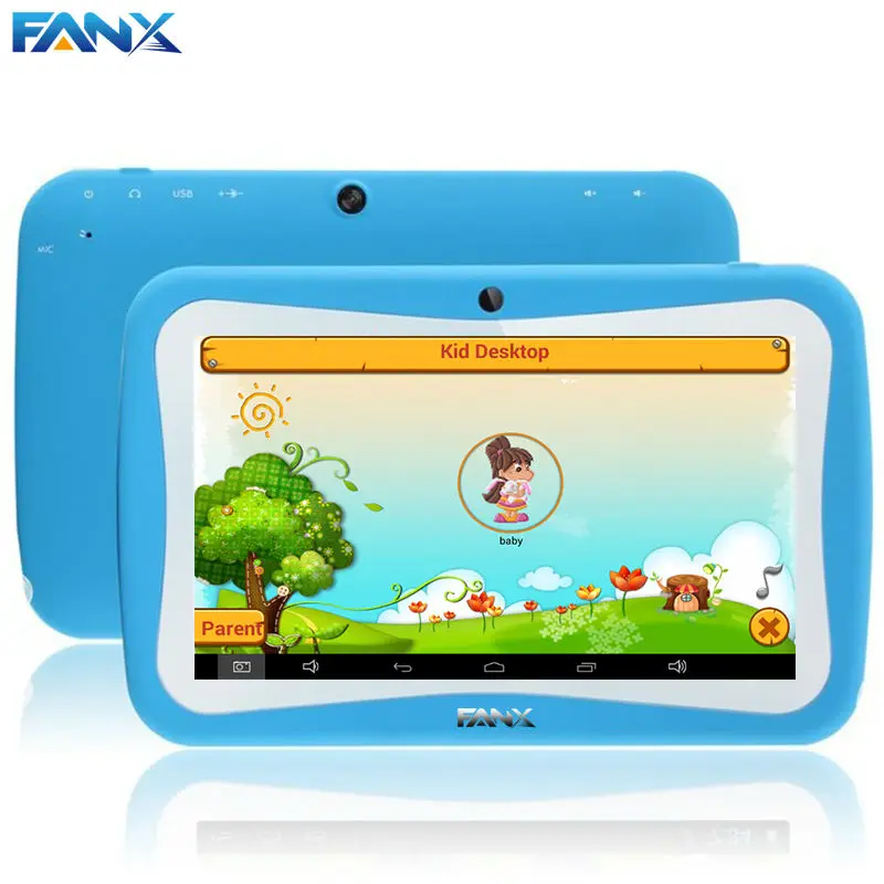 WeCool 7 дюймов Quad Core Дети Tablet PC Предназначен для дети Образования Android 5.1 Preload