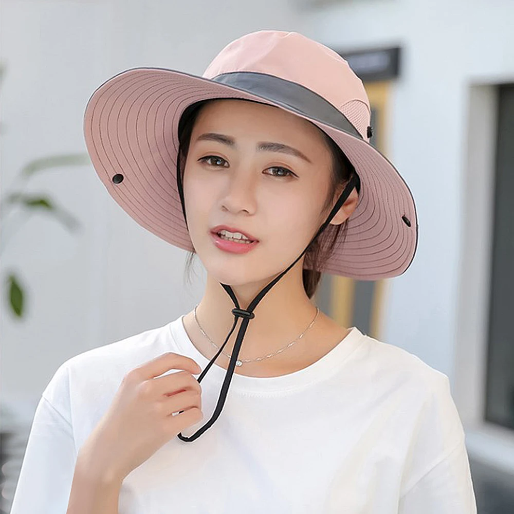 Солнцезащитные шляпы для женщин Козырьки Шляпы Рыбацкая пляжная шляпа от солнца